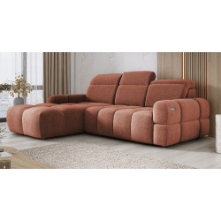 MATEO L Free-Standing Left-Handed Corner Sofa in Copper Memphis 09 Fabric - VERSAILLES Edition MATEO L Free-Standing Left-Handed Corner Sofa in Copper Memphis 09 Fabric - VERSAILLES Edition