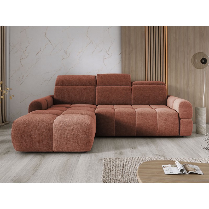 MATEO L Free-Standing Left-Handed Corner Sofa in Copper Memphis 09 Fabric - VERSAILLES Edition MATEO L Free-Standing Left-Handed Corner Sofa in Copper Memphis 09 Fabric - VERSAILLES Edition