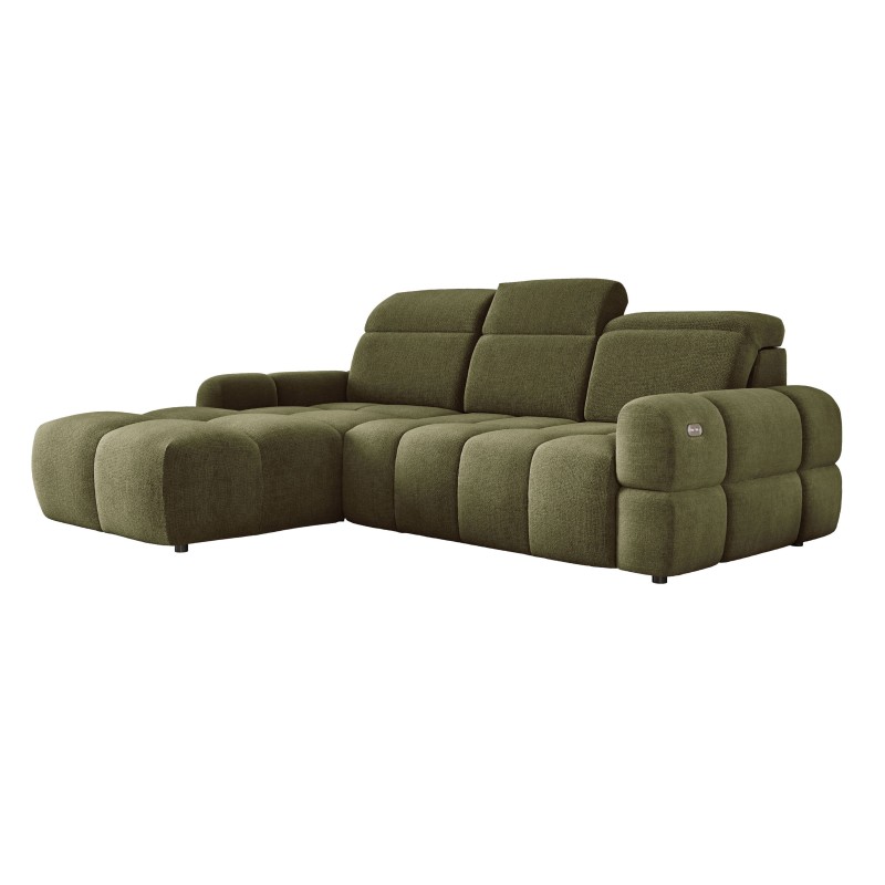 MATEO L Free-Standing Left-Handed Corner Sofa in Olive Green Memphis 11 Fabric - VERSAILLES Edition MATEO L Free-Standing Left-Handed Corner Sofa in Olive Green Memphis 11 Fabric - VERSAILLES Edition