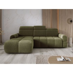 MATEO L Free-Standing Left-Handed Corner Sofa in Olive Green Memphis 11 Fabric - VERSAILLES Edition MATEO L Free-Standing Left-Handed Corner Sofa in Olive Green Memphis 11 Fabric - VERSAILLES Edition