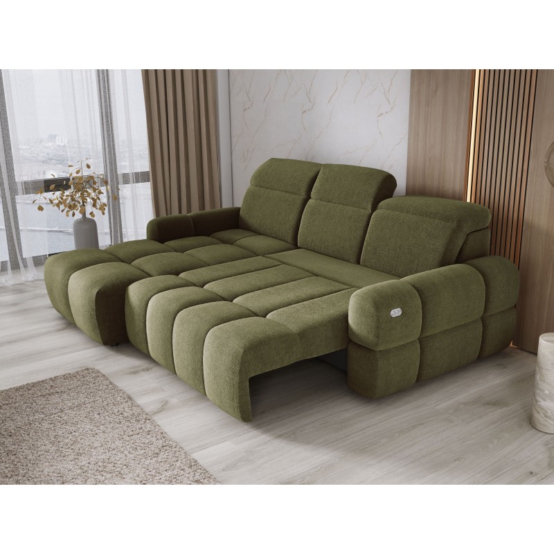 MATEO L Free-Standing Left-Handed Corner Sofa in Olive Green Memphis 11 Fabric - VERSAILLES Edition MATEO L Free-Standing Left-Handed Corner Sofa in Olive Green Memphis 11 Fabric - VERSAILLES Edition
