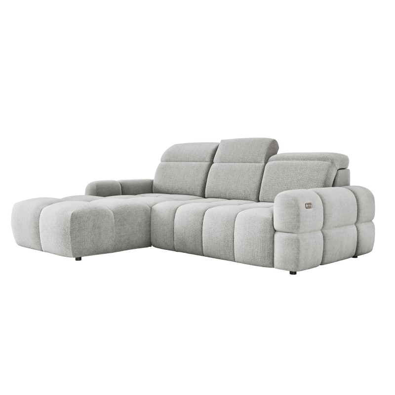 MATEO L Free-Standing Left-Hand Corner Sofa in Memphis 16 Colour Fabric - Broken White WERSAL Edition MATEO L Free-Standing Left-Hand Corner Sofa in Memphis 16 Colour Fabric - Broken White WERSAL Edition