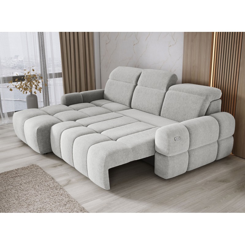 MATEO L Free-Standing Left-Hand Corner Sofa in Memphis 16 Colour Fabric - Broken White WERSAL Edition MATEO L Free-Standing Left-Hand Corner Sofa in Memphis 16 Colour Fabric - Broken White WERSAL Edition