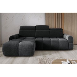 MATEO L Free-Standing Left-Hand Corner Fabric Sofa in Anthracite Memphis 20 Color - WERSAL Edition MATEO L Free-Standing Left-Hand Corner Fabric Sofa in Anthracite Memphis 20 Color - WERSAL Edition
