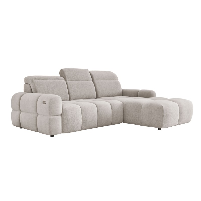 MATEO L Free-Standing Right-Handed Corner Sofa in Memphis 01 Beige Fabric - VERSAILLES Edition MATEO L Free-Standing Right-Handed Corner Sofa in Memphis 01 Beige Fabric - VERSAILLES Edition