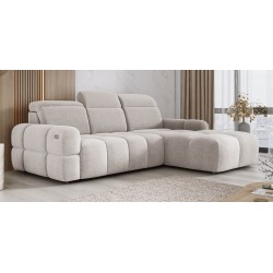 MATEO L Free-Standing Right-Handed Corner Sofa in Memphis 01 Beige Fabric - VERSAILLES Edition MATEO L Free-Standing Right-Handed Corner Sofa in Memphis 01 Beige Fabric - VERSAILLES Edition