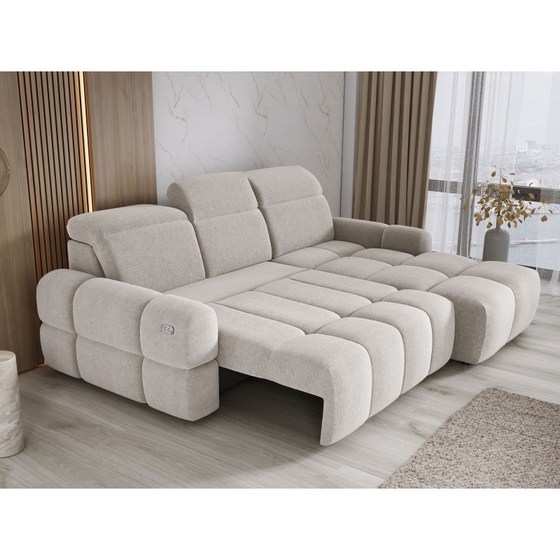 MATEO L Free-Standing Right-Handed Corner Sofa in Memphis 01 Beige Fabric - VERSAILLES Edition MATEO L Free-Standing Right-Handed Corner Sofa in Memphis 01 Beige Fabric - VERSAILLES Edition