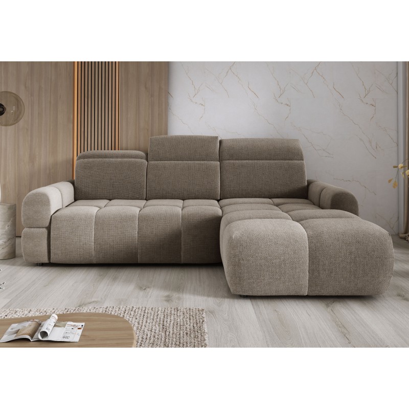 MATEO L Free-Standing Right-Hand Corner Sofa in Camel Memphis 05 Fabric - VERSAILLES Edition MATEO L Free-Standing Right-Hand Corner Sofa in Camel Memphis 05 Fabric - VERSAILLES Edition
