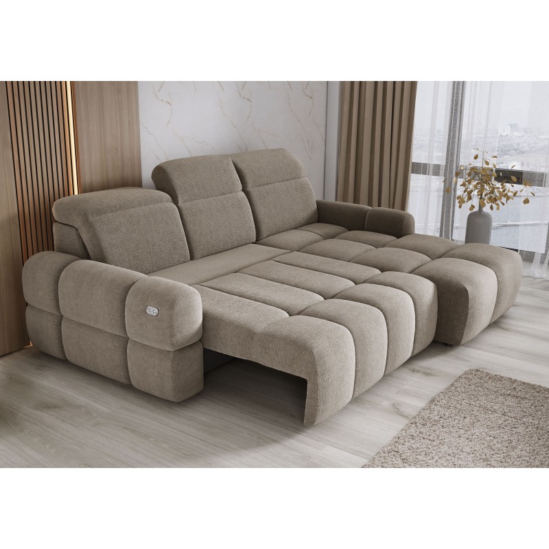 MATEO L Free-Standing Right-Hand Corner Sofa in Camel Memphis 05 Fabric - VERSAILLES Edition MATEO L Free-Standing Right-Hand Corner Sofa in Camel Memphis 05 Fabric - VERSAILLES Edition