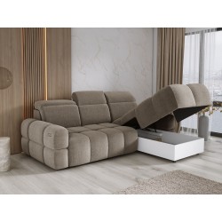 MATEO L Free-Standing Right-Hand Corner Sofa in Camel Memphis 05 Fabric - VERSAILLES Edition MATEO L Free-Standing Right-Hand Corner Sofa in Camel Memphis 05 Fabric - VERSAILLES Edition