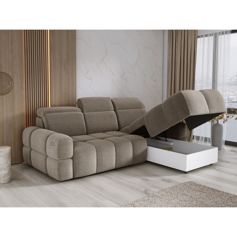 MATEO L Free-Standing Right-Hand Corner Sofa in Camel Memphis 05 Fabric - VERSAILLES Edition MATEO L Free-Standing Right-Hand Corner Sofa in Camel Memphis 05 Fabric - VERSAILLES Edition