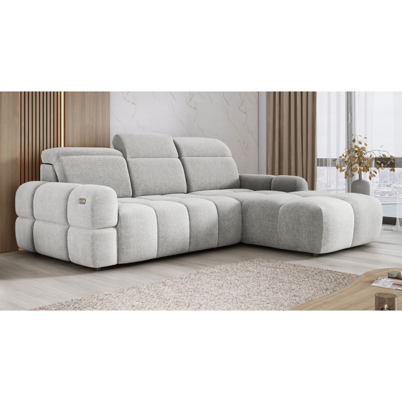 MATEO L Free-standing Right-hand Corner Sofa in Memphis 16 Fabric - Broken White WERSAL Edition MATEO L Free-standing Right-hand Corner Sofa in Memphis 16 Fabric - Broken White WERSAL Edition