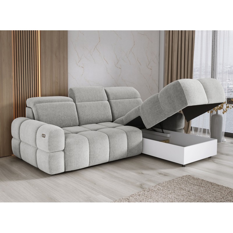 MATEO L Free-standing Right-hand Corner Sofa in Memphis 16 Fabric - Broken White WERSAL Edition MATEO L Free-standing Right-hand Corner Sofa in Memphis 16 Fabric - Broken White WERSAL Edition