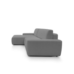 SAVIO Left-Handed Corner Sofa with Electric Adjustment, Free-Standing in KANSAS 06 Dark Beige Fabric by Stork Furniture SAVIO Left-Handed Corner Sofa with Electric Adjustment, Free-Standing in KANSAS 06 Dark Beige Fabric by Stork Furniture