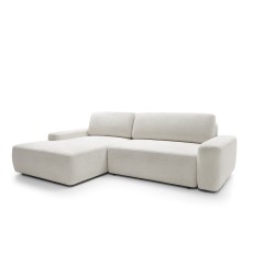 SAVIO Left-Handed Corner Sofa with Electric Adjustment, Free-Standing in Cappuccino KANSAS 08 Fabric by Stork Furniture SAVIO Left-Handed Corner Sofa with Electric Adjustment, Free-Standing in Cappuccino KANSAS 08 Fabric by Stork Furniture