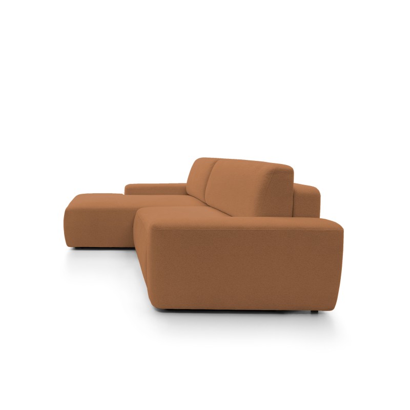 SAVIO Left-Handed Corner Sofa with Electric Adjustment, Free-standing in KANSAS 14 Light Grey Fabric by Stork Furniture SAVIO Left-Handed Corner Sofa with Electric Adjustment, Free-standing in KANSAS 14 Light Grey Fabric by Stork Furniture