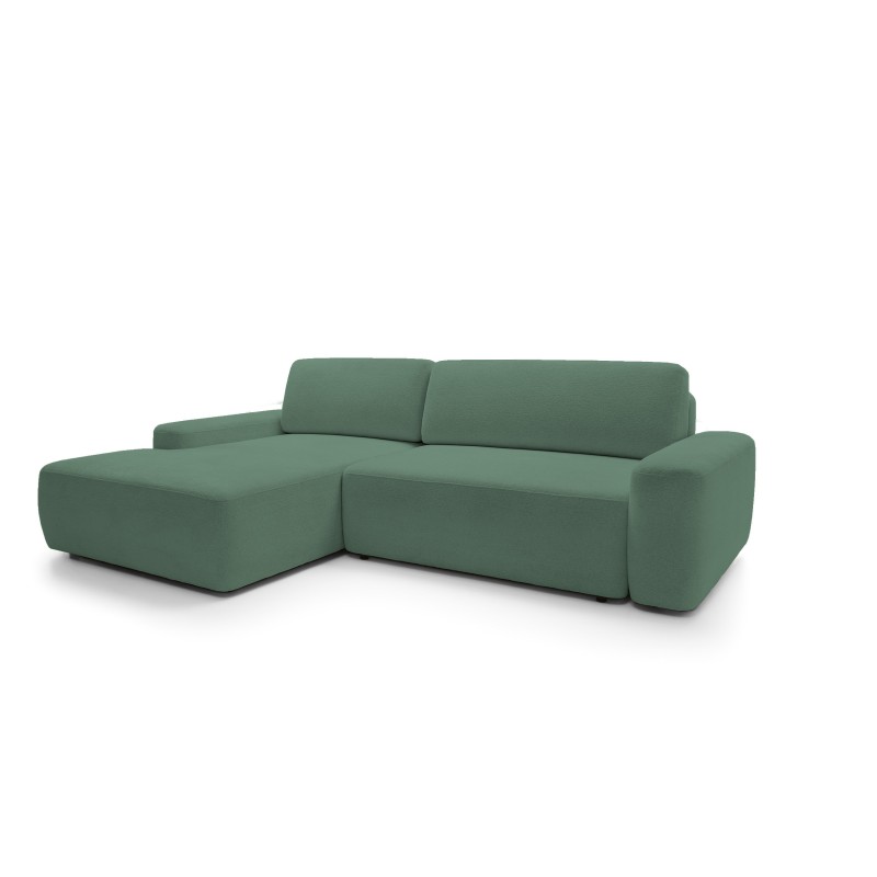 SAVIO Left-Handed Corner Sofa with Electric Adjustment, Free-Standing in KANSAS 15 Grey Fabric by Stork Furniture SAVIO Left-Handed Corner Sofa with Electric Adjustment, Free-Standing in KANSAS 15 Grey Fabric by Stork Furniture