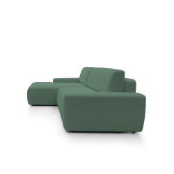 SAVIO Left-Handed Corner Sofa with Electric Adjustment, Free-Standing in KANSAS 15 Grey Fabric by Stork Furniture SAVIO Left-Handed Corner Sofa with Electric Adjustment, Free-Standing in KANSAS 15 Grey Fabric by Stork Furniture