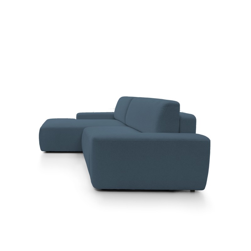 SAVIO Left-hand Corner Sofa with Electric Adjustment, Free-standing in KANSAS 17 Anthracite Fabric by Stork Furniture SAVIO Left-hand Corner Sofa with Electric Adjustment, Free-standing in KANSAS 17 Anthracite Fabric by Stork Furniture