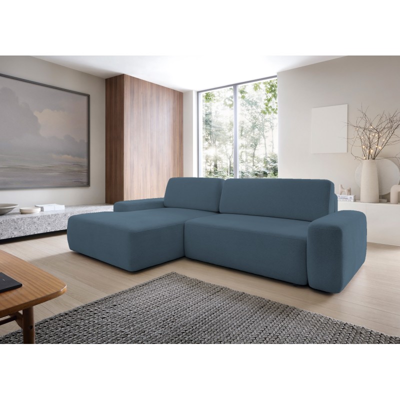 SAVIO Left-hand Corner Sofa with Electric Adjustment, Free-standing in KANSAS 17 Anthracite Fabric by Stork Furniture SAVIO Left-hand Corner Sofa with Electric Adjustment, Free-standing in KANSAS 17 Anthracite Fabric by Stork Furniture