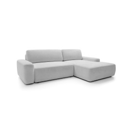 SAVIO Left-Handed Corner Sofa with Electric Adjustment, Free-Standing in KANSAS 18 Cherry Fabric by Stork Furniture SAVIO Left-Handed Corner Sofa with Electric Adjustment, Free-Standing in KANSAS 18 Cherry Fabric by Stork Furniture