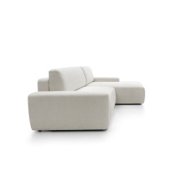 SAVIO Left-Handed Corner Sofa with Electric Adjustment, Free-Standing in KANSAS 23 Blue Fabric by Stork Furniture SAVIO Left-Handed Corner Sofa with Electric Adjustment, Free-Standing in KANSAS 23 Blue Fabric by Stork Furniture