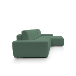 SAVIO Right-Handed Standalone Corner Sofa with Electric Adjustment in KANSAS 08 Cappuccino Fabric by Stork Furniture SAVIO Right-Handed Standalone Corner Sofa with Electric Adjustment in KANSAS 08 Cappuccino Fabric by Stork Furniture