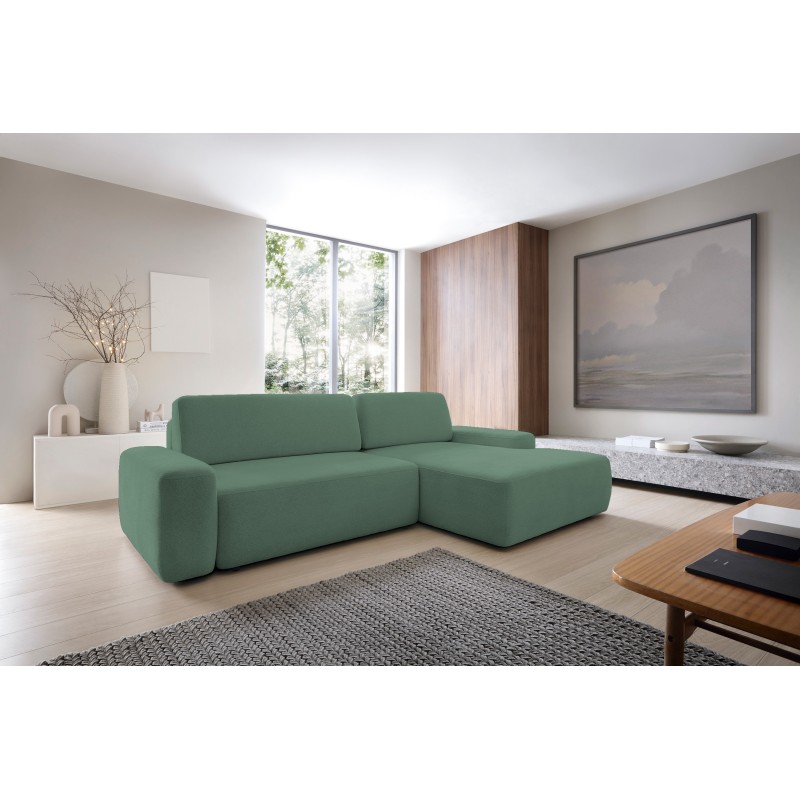 SAVIO Right-Handed Standalone Corner Sofa with Electric Adjustment in KANSAS 08 Cappuccino Fabric by Stork Furniture SAVIO Right-Handed Standalone Corner Sofa with Electric Adjustment in KANSAS 08 Cappuccino Fabric by Stork Furniture