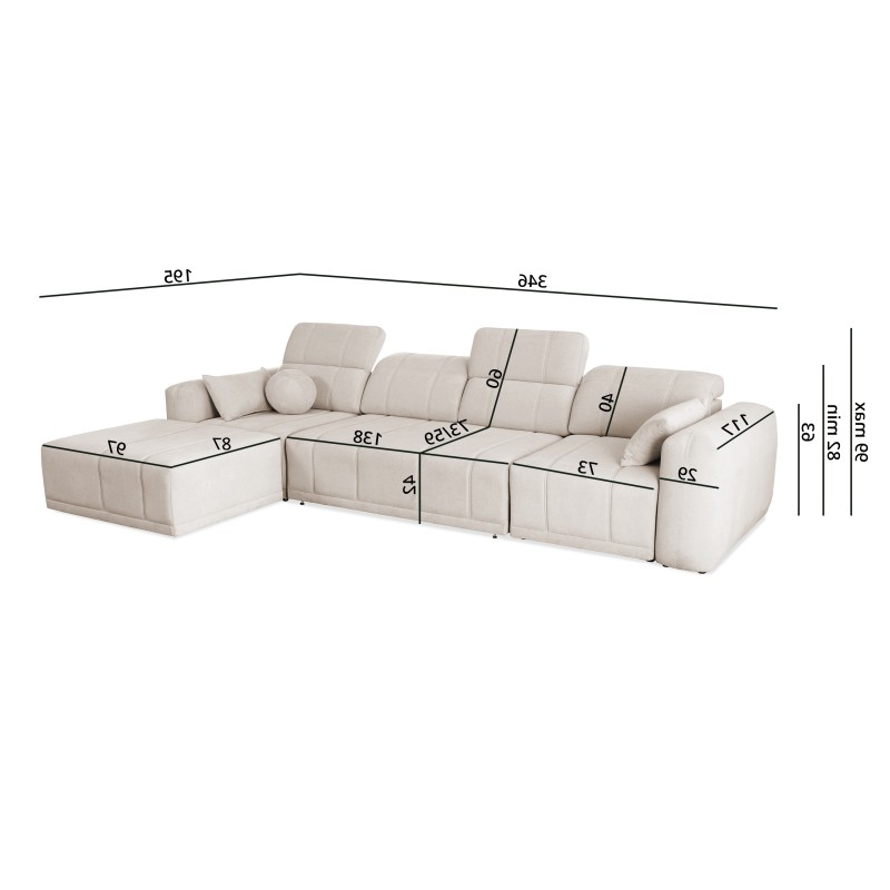 Luxor XII Corner Sofa with Sleeping Function - an elegant and practical piece of furniture for your home Luxor XII Corner Sofa with Sleeping Function - an elegant and practical piece of furniture for your home