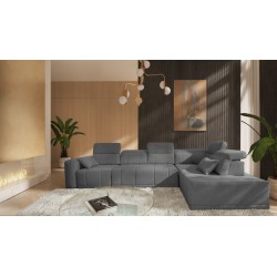 Naroznik Luxor XI z funkcją spania tkanina Wind 05