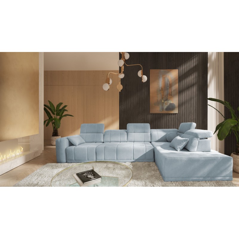 Luxor XI corner sofa with sleeping function, fabric Wind 05 Luxor XI corner sofa with sleeping function, fabric Wind 05