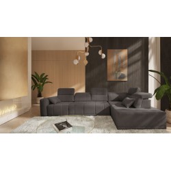 Naroznik Luxor XI z funkcją spania tkanina Wind 05
