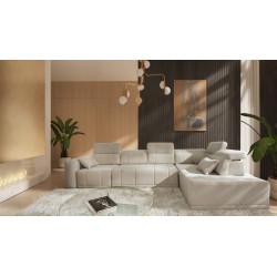 Esquina Luxor XI con función de cama tapizado Wind 05