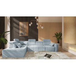 Naroznik Luxor XI z funkcją spania tkanina Wind 05