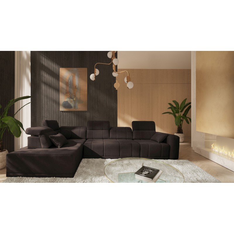 Esquina Luxor XI con función de cama tapizado Wind 05