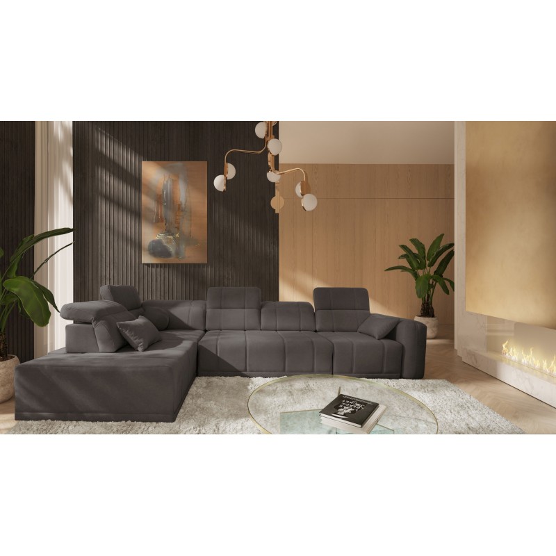 Luxor XI corner sofa with sleeping function, fabric Wind 05 Luxor XI corner sofa with sleeping function, fabric Wind 05