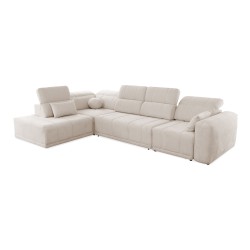 Ecksofa Luxor XI mit Schlaffunktion Stoff Wind 05