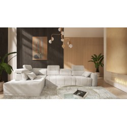 Naroznik Luxor XI z funkcją spania tkanina Wind 05
