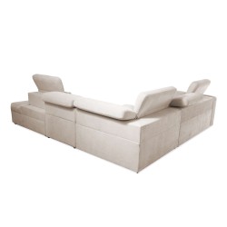 Esquina Luxor IX con función de cama tela Wind 05 Esquina Luxor IX con función de cama tela Wind 05
