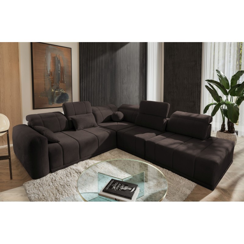 Esquina Luxor IX con función de cama tela Wind 05