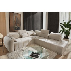 Esquina Luxor IX con función de cama tela Wind 05