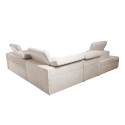 Luxor IX Corner Sofa with Sleeping Function, Fabric Wind 05