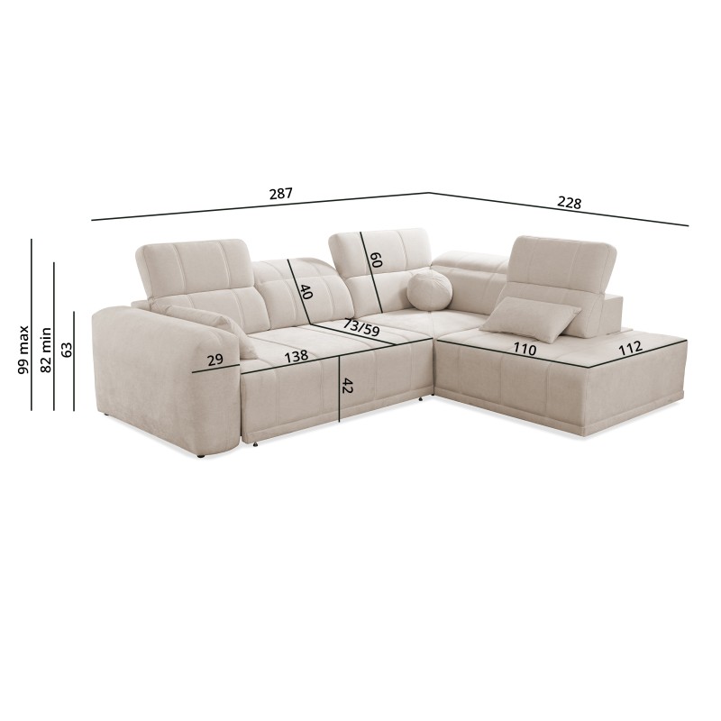 Luxor VII Ecksofa mit Schlaffunktion Plecionka, Wind 90 - eine Kombination aus Stil und Funktionalität Luxor VII Ecksofa mit Schlaffunktion Plecionka, Wind 90 - eine Kombination aus Stil und Funktionalität