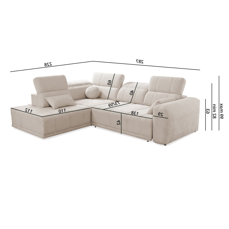 Luxor VII Ecksofa mit Schlaffunktion Plecionka, Wind 05 - Kombination aus Stil und Funktionalität Luxor VII Ecksofa mit Schlaffunktion Plecionka, Wind 05 - Kombination aus Stil und Funktionalität