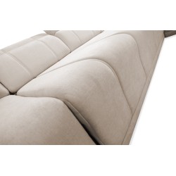 Luxurious Luxor III Corner Sofa with Sleeping Function - Fabric, Wind 84