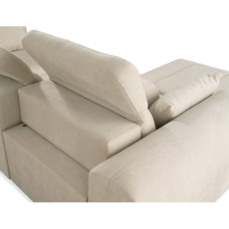 Sofá Esquinero de Lujo Luxor III con función de cama - Tejido, Wind 84 Sofá Esquinero de Lujo Luxor III con función de cama - Tejido, Wind 84