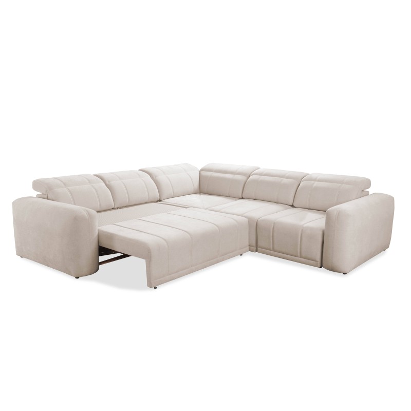 Sofá Esquinero de Lujo Luxor III con función de cama - Tejido, Wind 21 Sofá Esquinero de Lujo Luxor III con función de cama - Tejido, Wind 21