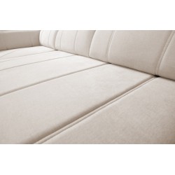 Luxurious Corner Sofa Luxor III with Sleeping Function - Weave, Wind 02