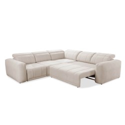 Sofá Esquinero de Lujo Luxor III con función de cama - Tela, Wind 05 Sofá Esquinero de Lujo Luxor III con función de cama - Tela, Wind 05