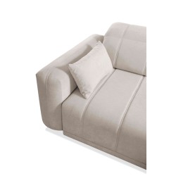 Luxor II corner sofa with sleeping function Plecionka, Wind 90 - comfort and elegance in one